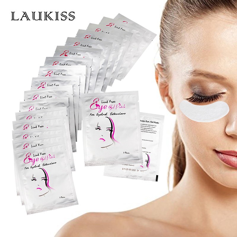 Eyelash Extension Eye Mask - Laukiss-almohadilla para pestañas, 50/100/200 pares, Parche