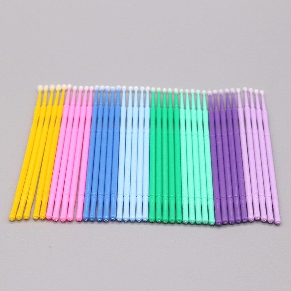Eyelash Extension Glue - 100 unidades/lote de microcepillos desechables para