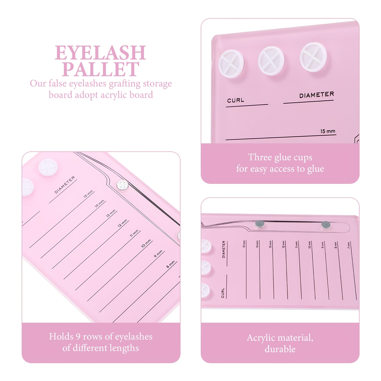 Paleta Magnética de Acrílico p - Lash Tile Palette reseña y precio