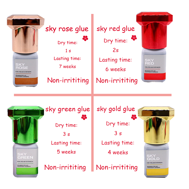 Pegamento Sky para extensiones - Eyelash Extension Korea Natural reseña y precio