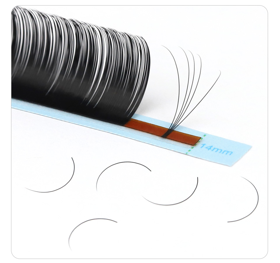 AGUUD volumen ruso J B C CC D  - Eyelash Extension Korea Natural reseña y precio