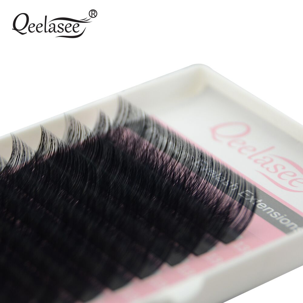 Qeelasee-extensiones de pestañ - Eyelash Extension Human Hair reseña y precio