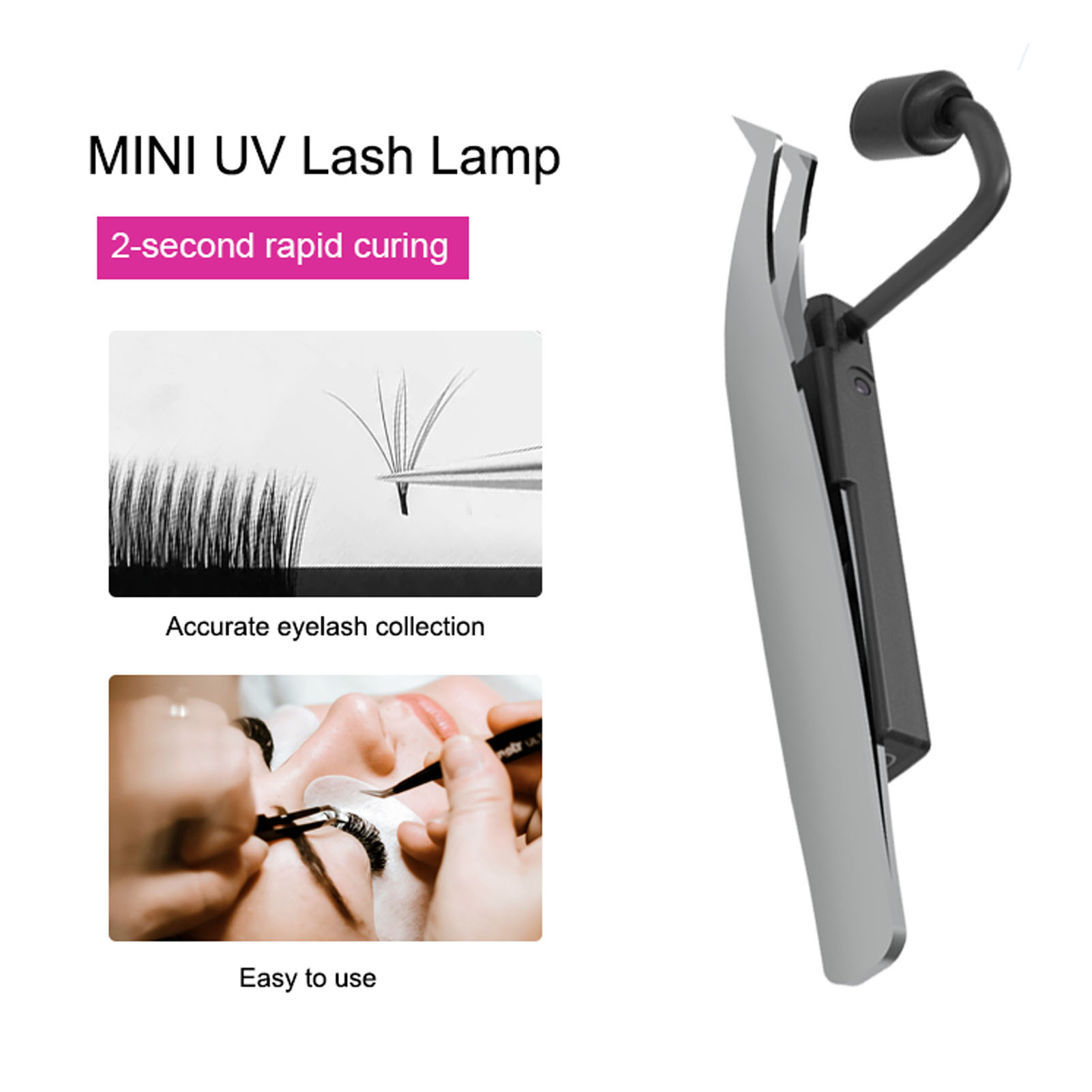Lámpara LED para Pestañas 1W 3 - Eyelash Extension Usa reseña y precio