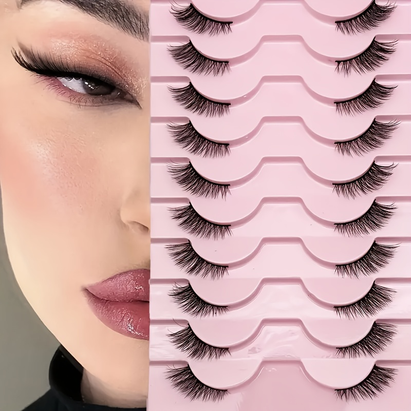 10 Pares de Pestañas Naturales - Eyelash Extension Volume reseña y precio