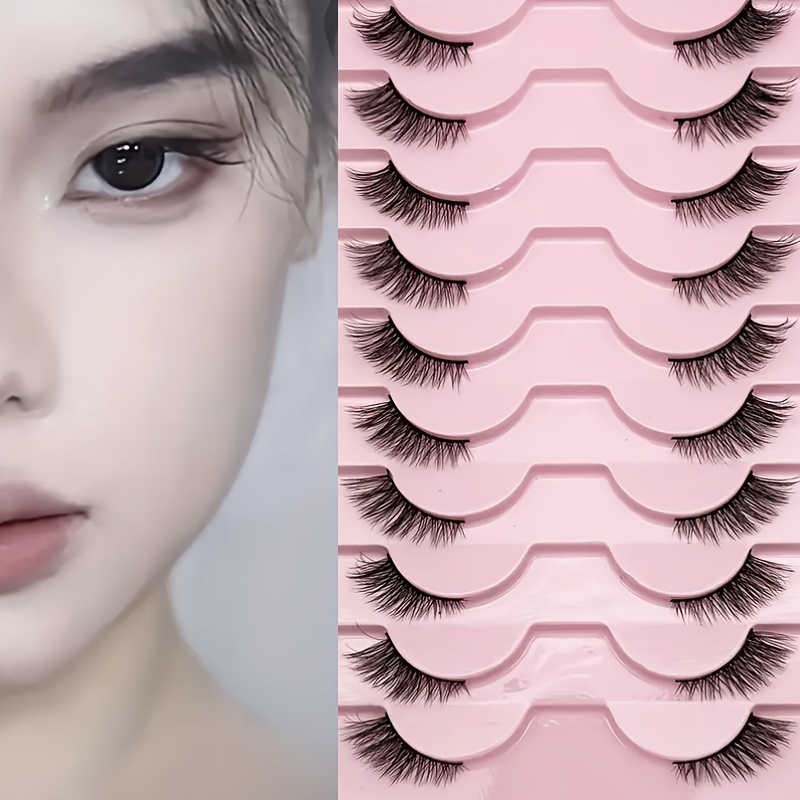 10 Pares de Pestañas Naturales - Eyelash Extension Volume reseña y precio