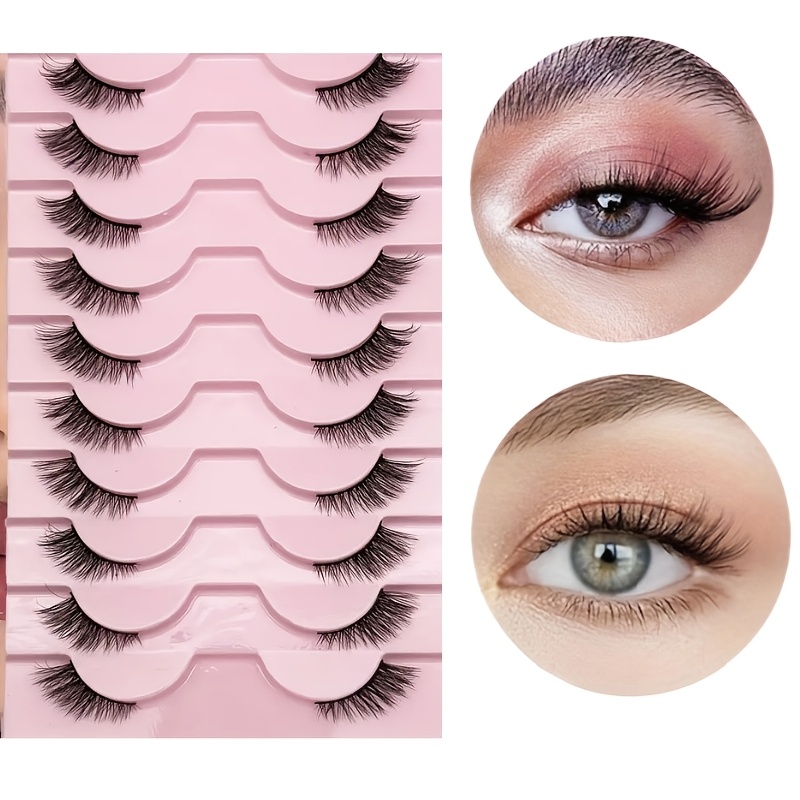 10 Pares de Pestañas Naturales - Eyelash Extension Volume reseña y precio